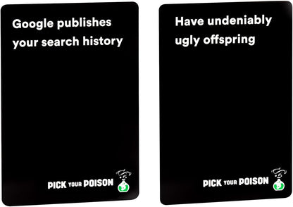 Pick Your Poison After Dark Party Game -The “What Would You Rather Do?” Family Card Game for White Elephant Parties, Stocking Stuffers + Board Games Night with Friends