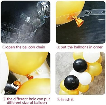 Balloon Arch Decorating Kit - 2 Rolls Tape Strips for Garlands, Party and Wedding Decorations