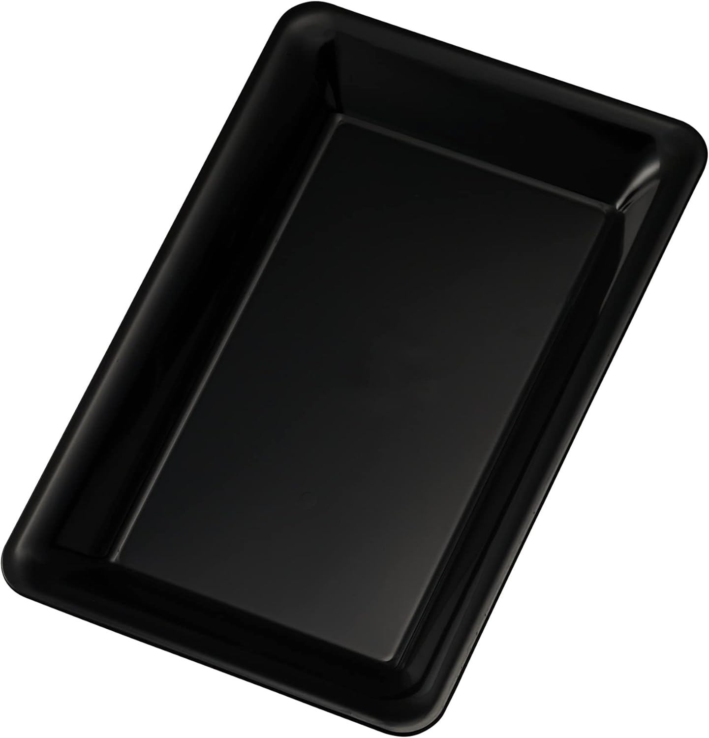Plasticpro Plastic Serving Trays - Serving Platters Rectangle 10 X 14 Disposable Party Dish Crystal Clear Pack of 4
