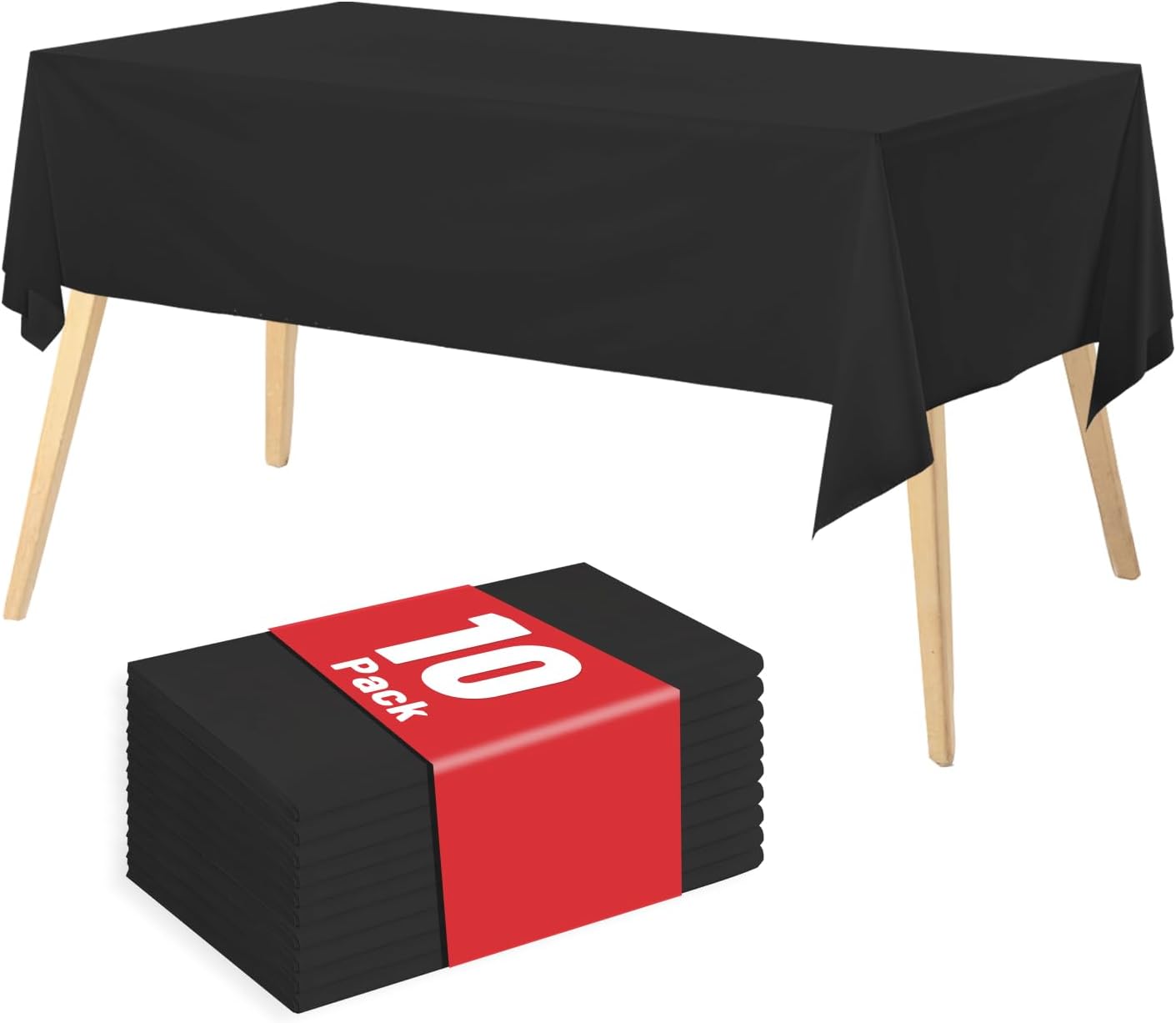 Plastic Table Cloth, 310 Ft X 54 in Disposable Tablecloth White Plastic Tablecloth with Any Cut Sliding Cutters Premium Table Cover Roll for Picnics, Parties, Birthdays, Weddings