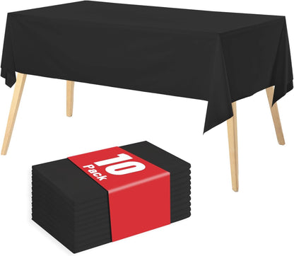 Plastic Table Cloth, 310 Ft X 54 in Disposable Tablecloth White Plastic Tablecloth with Any Cut Sliding Cutters Premium Table Cover Roll for Picnics, Parties, Birthdays, Weddings