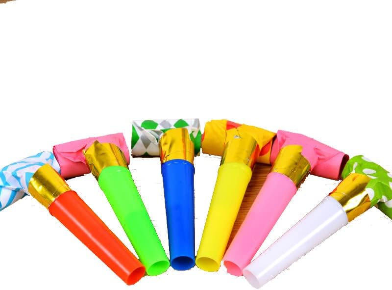 30Pcs Party Blower Multicolor Musical Blowouts Whistles Funny Party Noisemakers Party Horns Party Supplies Party Blowers Blow Horn Noise Maker