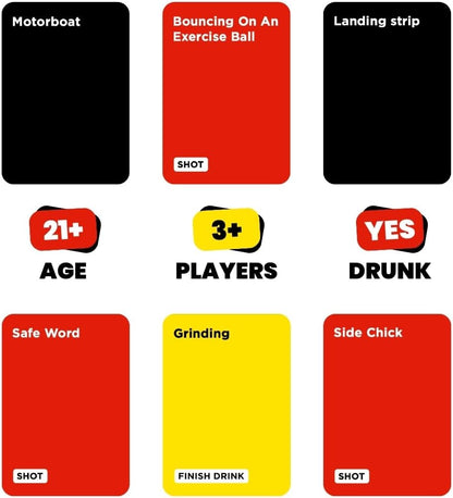 Do or Drink Act Out or Black Out Charades Drinking Card Games for Adults, Fun Adult Game with 350 Prompts - Great Party Game for Game Night, Bachelorette Parties, Couples, and More