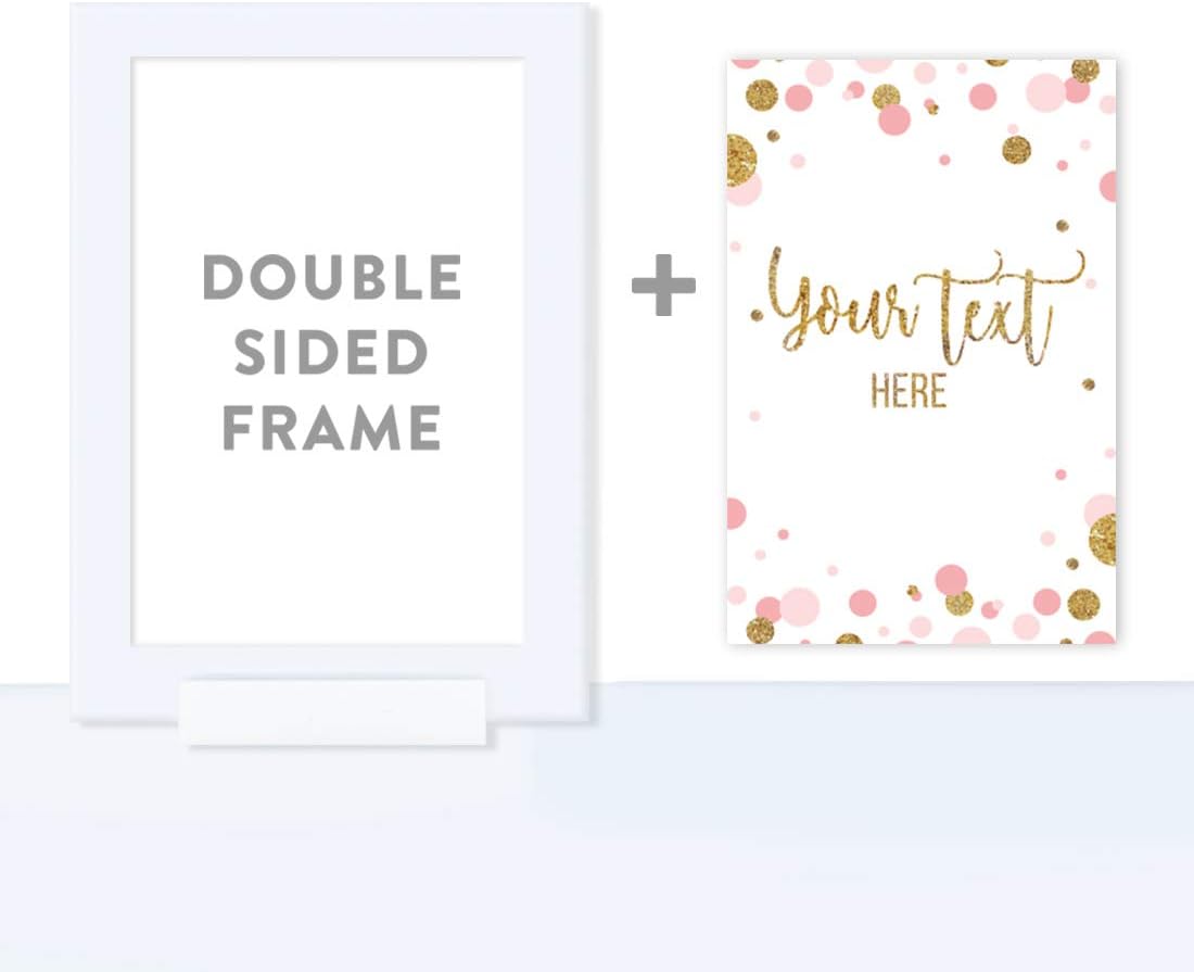 Andaz Press Blush Pink Gold Glitter Girl Baby Shower, Printable Table Tent Place Cards, 20-Pack, Seat Placement Cards Blank Place Cards For Table Settings Name Cards for Wedding, Graduation Food Cards - Colors B