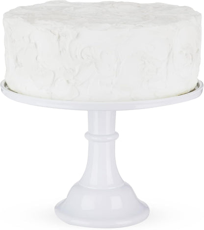 Twine Melamine Cake Stand, Cupcake Display Home Decor Food and Dessert Serving Accessory, 11.5 x 8 Inches, White, Set of 1