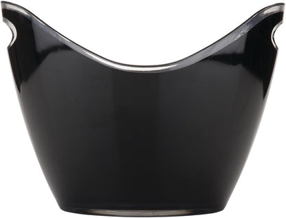 True Clear Acrylic Ice Bucket with Handles, 3-Liter Capacity, Durable Wine and Champagne Bucket, Perfect Ice Buckets for Parties, BBQs, Weddings, Picnics, Holidays, Outdoors, 8.75" x 8.25", Set of 1