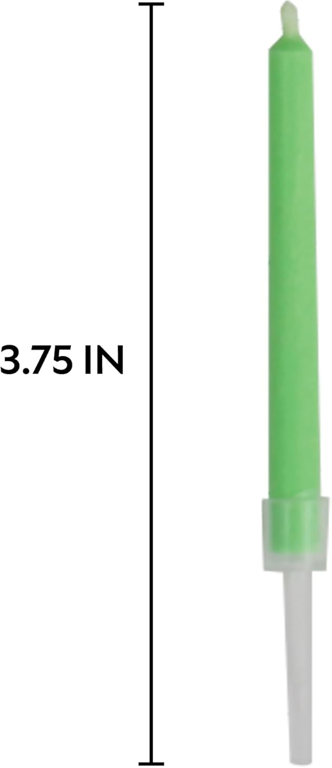 72-Count Birthday Candles Multicolored Spiral, Birthday Candles for Cake, Cupcake Candles, Party Celebration