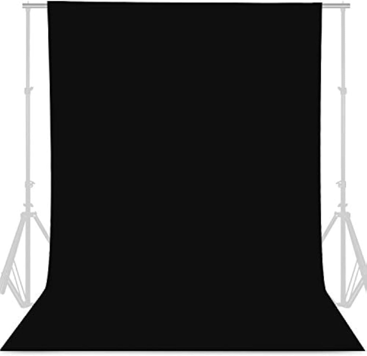 GFCC 8FTX10FT White Backdrop Background for Photography Photo Booth Backdrop for Photoshoot Background Screen Video Recording Parties Curtain