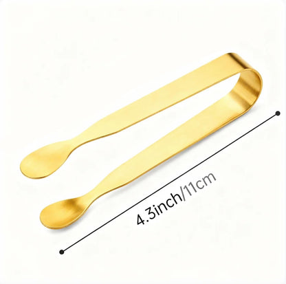 Ice Tongs Sugar Cubes Tongs - 12 Pack Stainless Steel Small Serving Tongs for Appetizers Coffee Tea Party