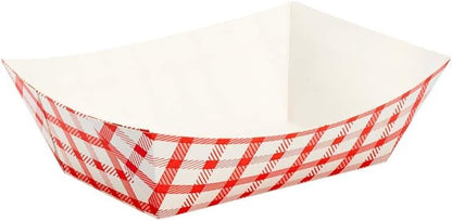 Karat Paper Food Trays Disposable [2 LB - 1,000 ct] Sturdy Food Boats, Leak Resistant | Ideal for Snacks, Nachos and Finger Foods