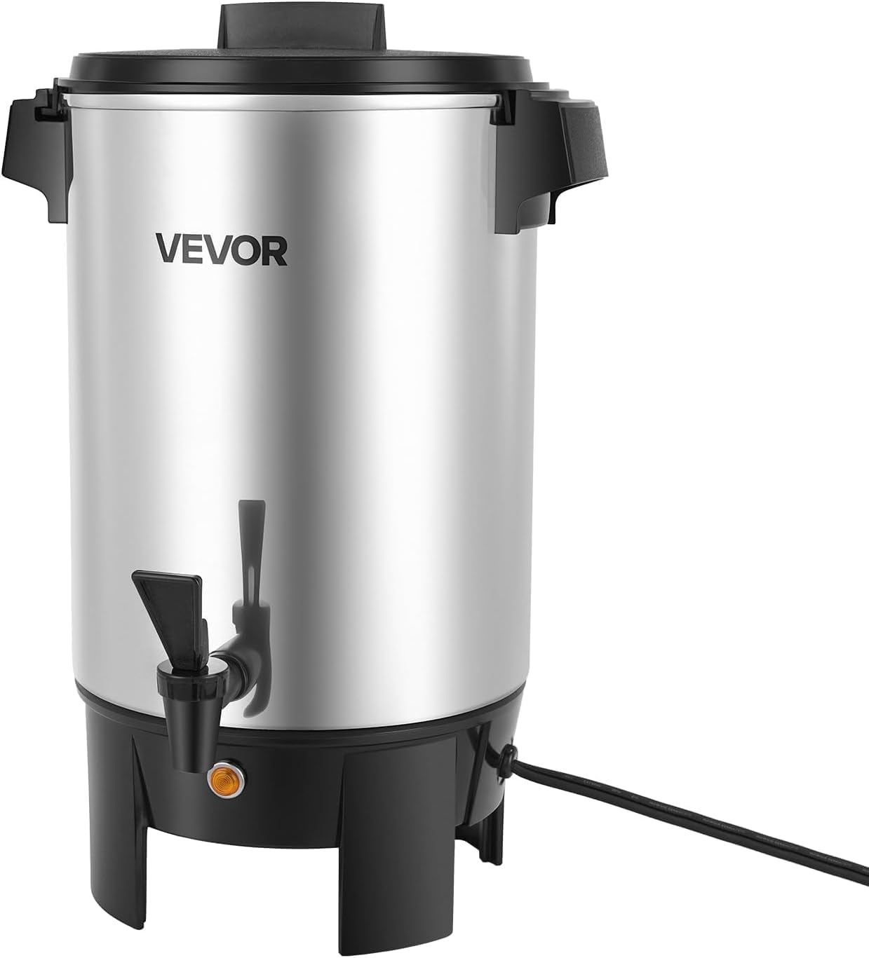 VEVOR Commercial Coffee Urn, 60 Cup 9 L Hot Beverage Dispenser with Dripless Faucet, Quick-Brewing Stainless Steel Large Commercial Coffee Maker, for Catering, Business, Party, Church & Restaurant