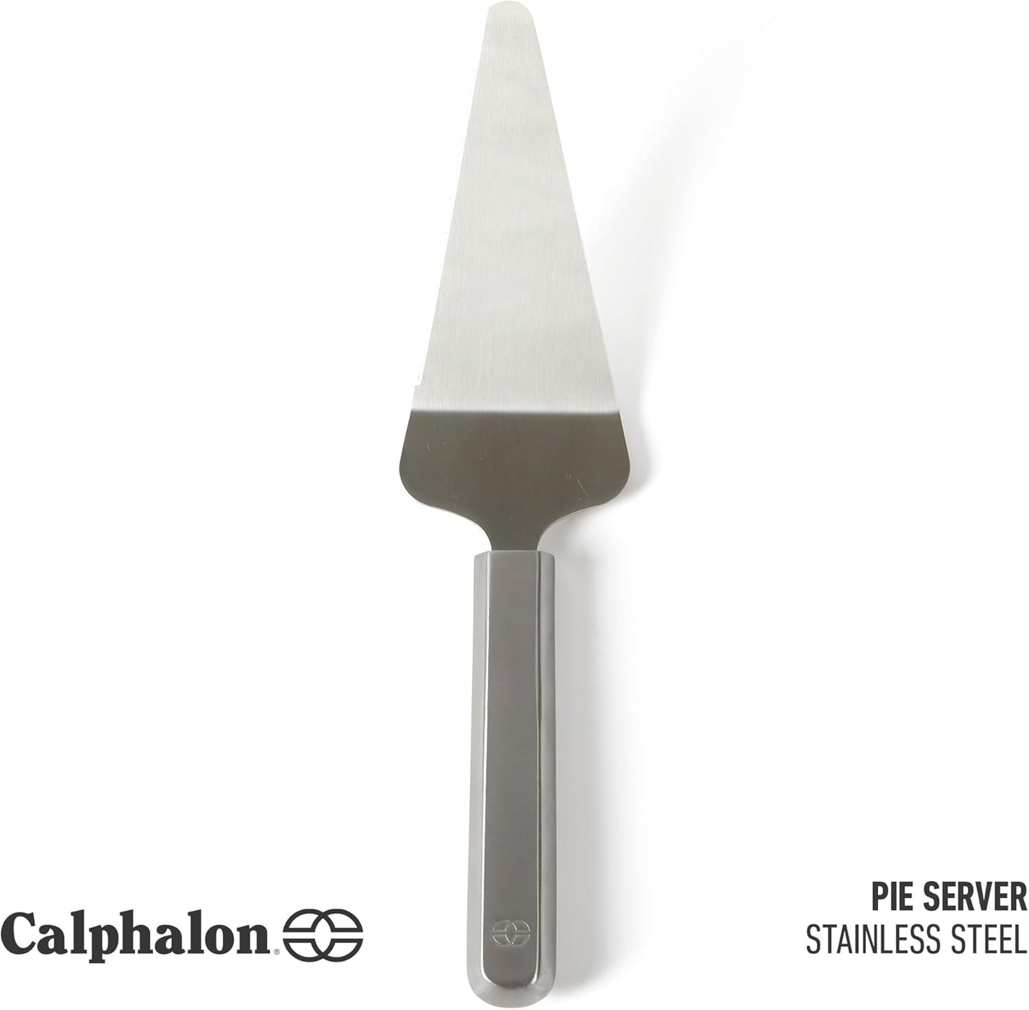 Calphalon Edge Stainless Steel Pie Server w/Thermoplastic Rubber Handle - Taupe