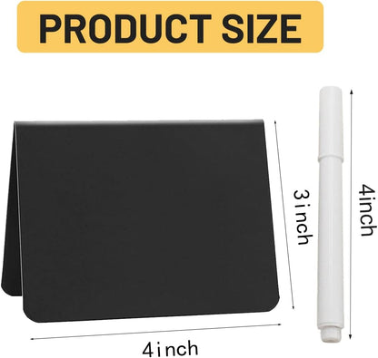 20Pcs Mini Chalkboard Signs for Food,Small L-Shaped Food Labels for Party Buffet,Table Chalkboard Signs for Weddings,Birthday,Parties,Carnival Prom Activities