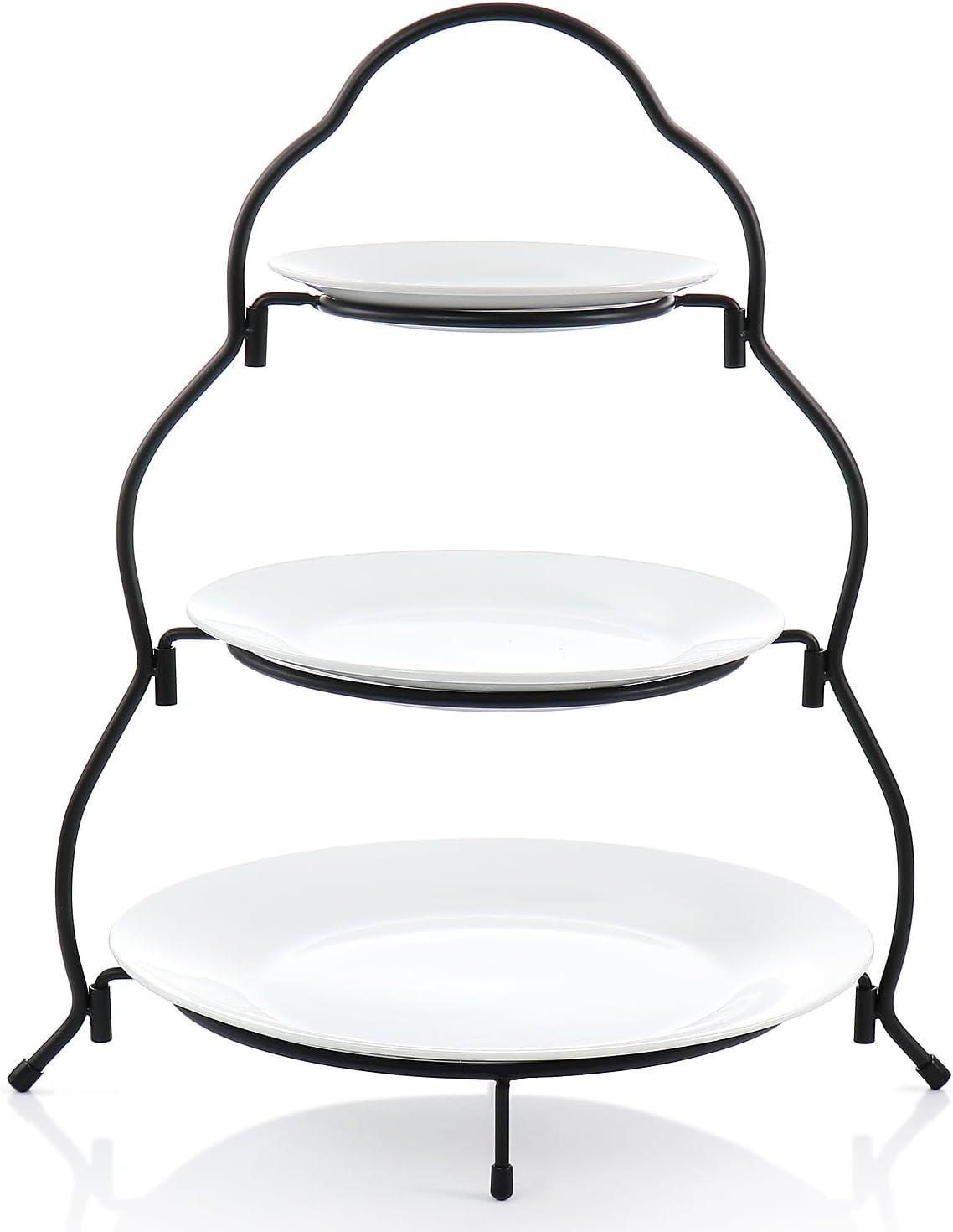 Elama Signature 12 1/4 Inch 6pc Lazy Susan Appetizer and Condiment Server Set