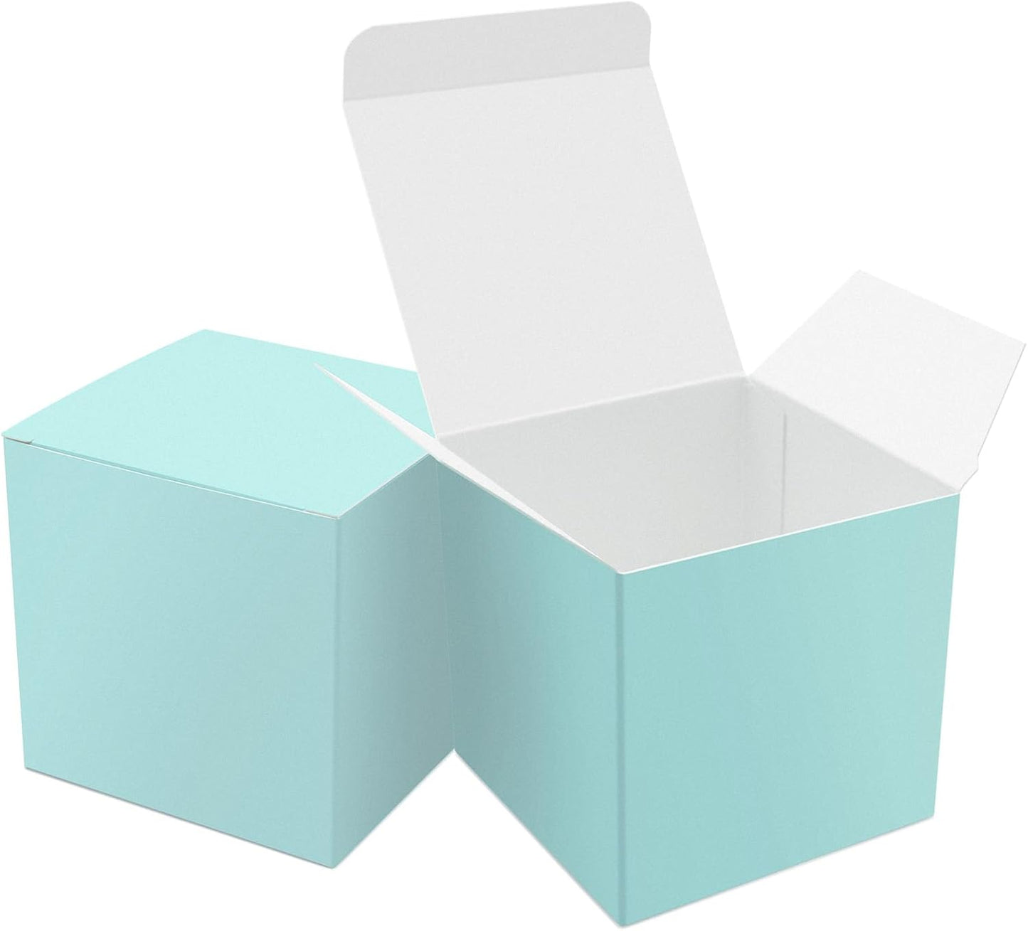 Oletx 24 Pcs Colorful Paper Gift Boxes, Small Candy Boxes Bulk, 3x3x3 inch Gift Box with Lids, Goodie Treat Boxes for Party Favors, Birthday Gifts, Wedding Gifts