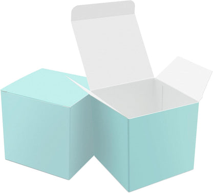 Oletx 24 Pcs Colorful Paper Gift Boxes, Small Candy Boxes Bulk, 3x3x3 inch Gift Box with Lids, Goodie Treat Boxes for Party Favors, Birthday Gifts, Wedding Gifts