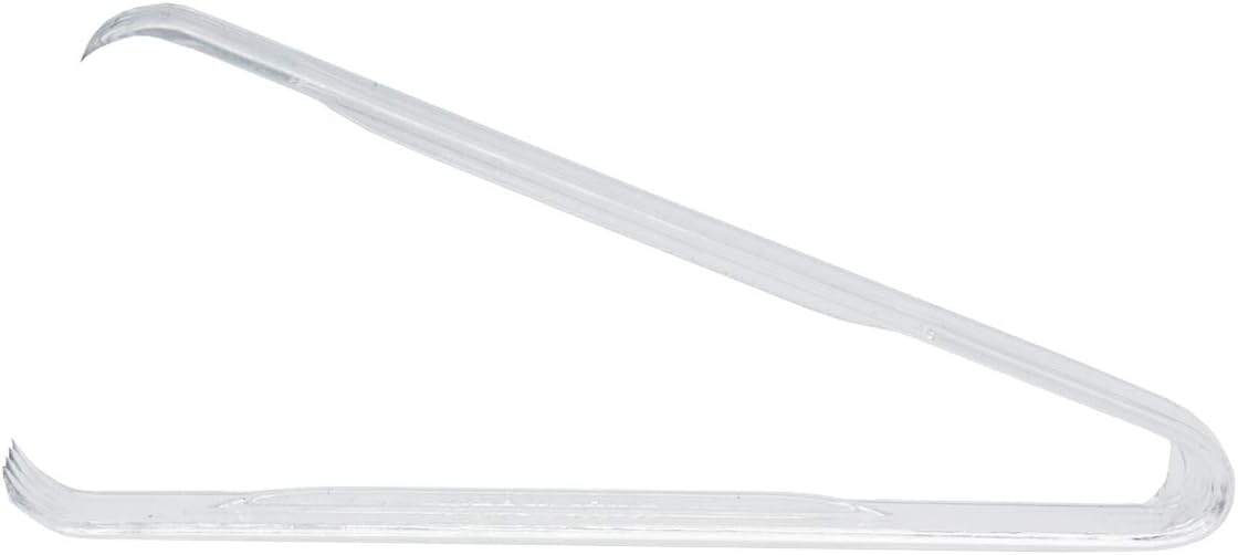 Party Essentials Plastic 6.5" Serving Tongs, 4-Count, Clear