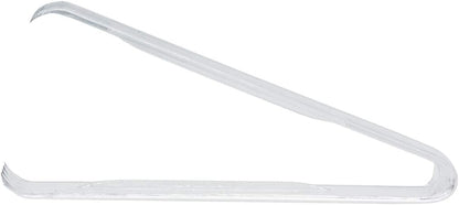 Party Essentials Plastic 6.5" Serving Tongs, 4-Count, Clear