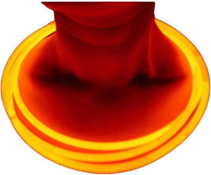 Glow Sticks Bulk Wholesale Necklaces, 100 22" Glow Necklaces, Glow 8-12 Hr, Connector Pre-attached (handy), Bright Colors, Glow-in-the-dark Party Supplies.