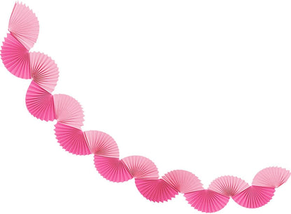 Paper Fan Garland - Paper Fan Garland Party Decorations - Perfect for Birthday Parties, Holiday Decorations, Family Gatherings, Weddings and More (Red)