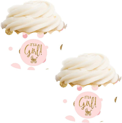 Andaz Press Blush Pink Gold Glitter Girl Baby Shower, Printable Table Tent Place Cards, 20-Pack, Seat Placement Cards Blank Place Cards For Table Settings Name Cards for Wedding, Graduation Food Cards - Colors B
