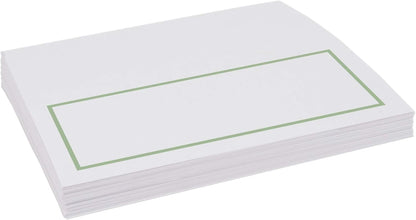Single Line Border Printable Place Cards, Gold (Choose Color), Set of 60 (10 Sheets), Laser & Inkjet Printers - Wedding, Party, Dinner, and Special Events - Made in the USA