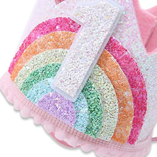 Birthday Rainbow Girl Crown, Birthday Hat for Event Party Supplies,Photo Props