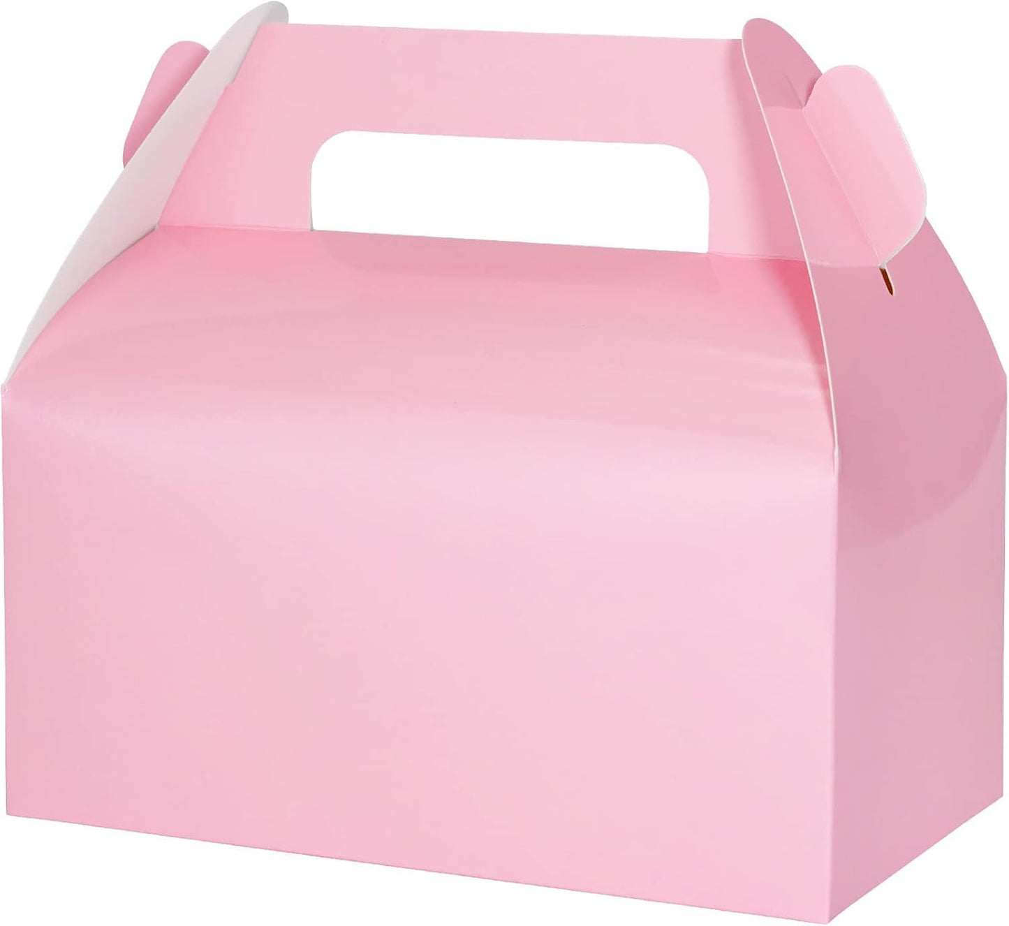 UnicoPak 30 Pack Party Favor Boxes Treat Boxes, White Gable Gift Boxes for Party Favors Goodies Cookies Treats Candies Meals Lunch, 6.5x3.5x3.5 Inches