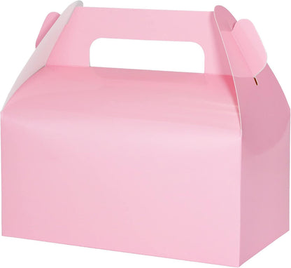 UnicoPak 30 Pack Party Favor Boxes Treat Boxes, White Gable Gift Boxes for Party Favors Goodies Cookies Treats Candies Meals Lunch, 6.5x3.5x3.5 Inches