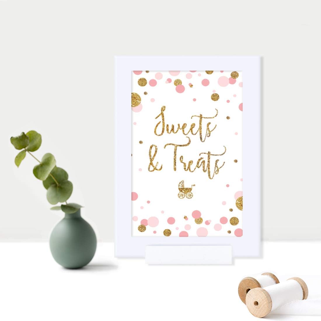 Andaz Press Blush Pink Gold Glitter Girl Baby Shower, Printable Table Tent Place Cards, 20-Pack, Seat Placement Cards Blank Place Cards For Table Settings Name Cards for Wedding, Graduation Food Cards - Colors B