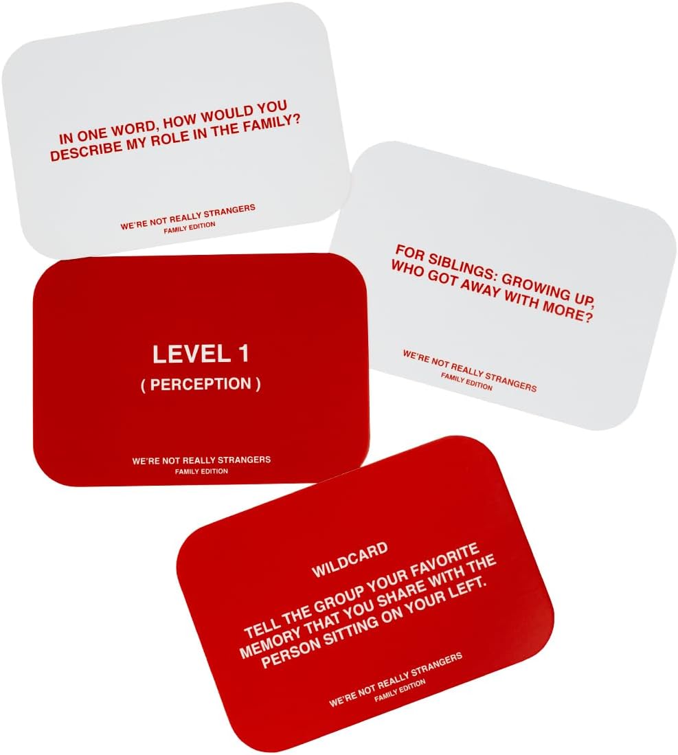 WE'RE NOT REALLY STRANGERS Card Game - 150 Conversation Cards for Adults, Teens, Couples, & Strangers - Icebreaker Questions for Game Night or Date Night, Ages 15+, 2-6 Players