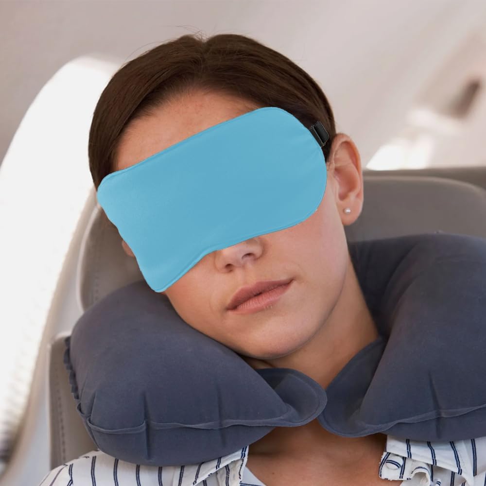 2 PCS Black Satin Sleep Masks, Adjustable Silk Eye Mask for Sleeping, Blind Folds Soft Breathable Blindfold for Adults Couples Play Party Games Airplane Travel Essentials Eye Covers Patches Night Mask