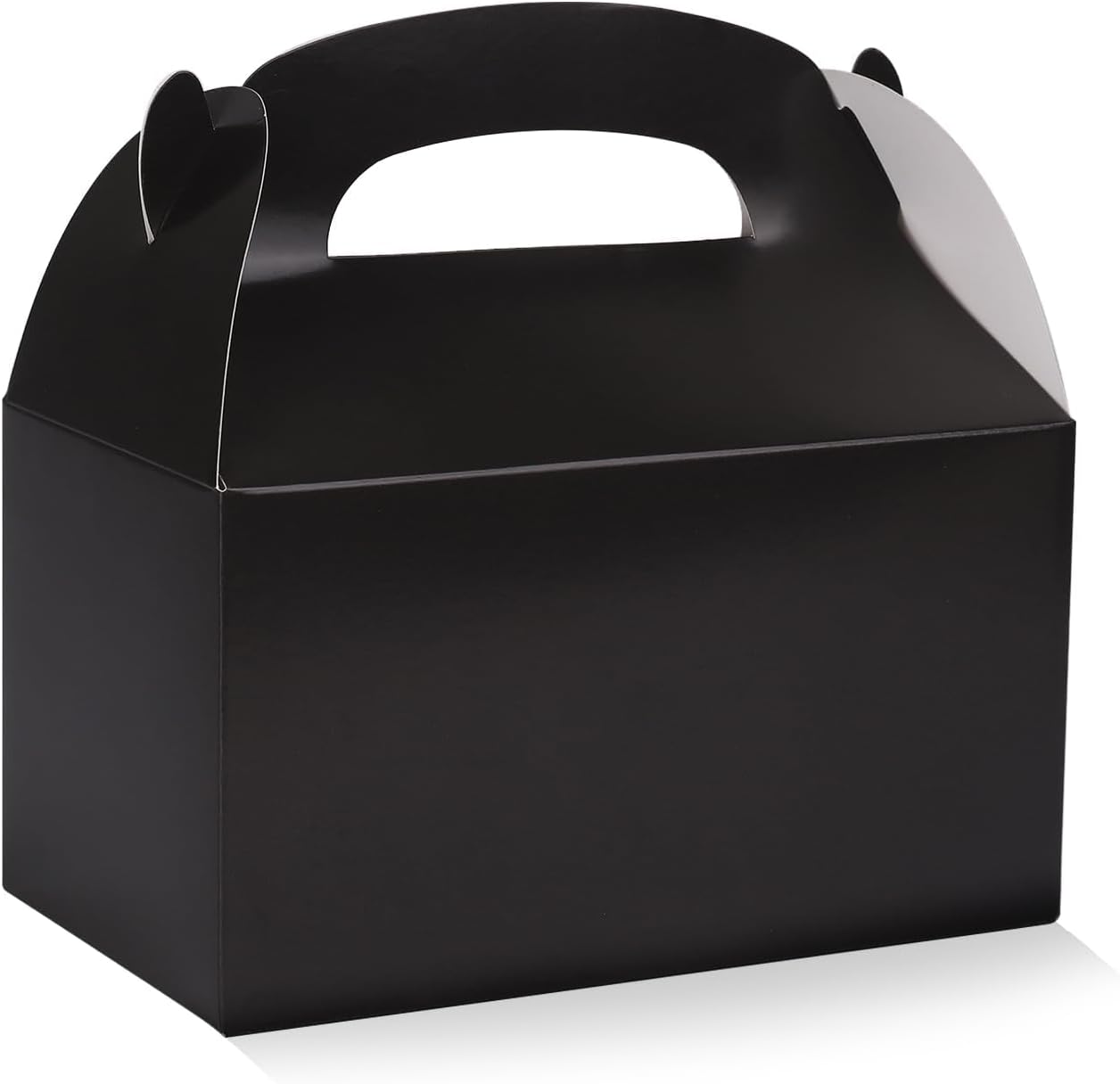 DjinnGlory 36 Pack White Party Favor Treat Boxes with Handle, DIY Paper Boxes for Baby Shower, Birthday, All Occasion, Small Gable Boxes for Small Business 6.18 x 3.58 x 3.38 Inches