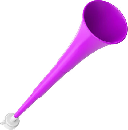 Collapsible Stadium Horn 24 Inch Vuvuzela Noise Makers Plastic Cheering Trumpet Blow Horns Noisemakers for Sporting Events Football Games School Sports Party Supplies Favors Accessories