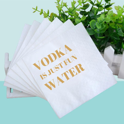 Funny Cocktail Napkins 100Pcs Funny Quotes Saying Disposable Paper Party Napkins 4.5 x 4.5 Two-ply (I Feel Sorry For People Who Don’t Know Us Napkins)