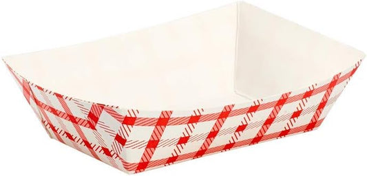 Karat Paper Food Trays Disposable [2 LB - 1,000 ct] Sturdy Food Boats, Leak Resistant | Ideal for Snacks, Nachos and Finger Foods