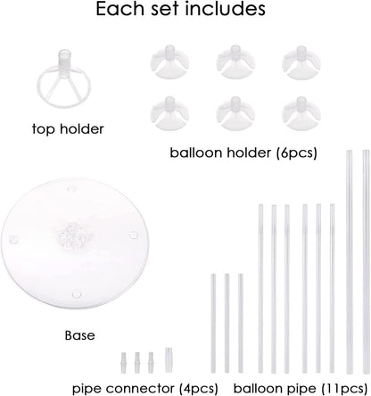 10 Sets of Balloon Stands for Table Balloon Stand Allowing Balloons To Float Without Helium Tank Balloon Holder Decorations for Birthday Party Wedding Festival Christmas