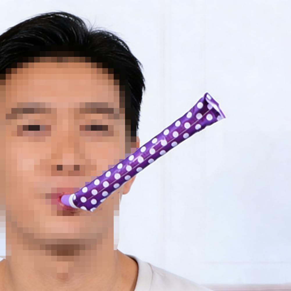 24 Pieces Party Blower Noisemakers Blowouts Whistles Party Squawkers Fringed Noise Maker Blowouts Noisemakers Funny Party Blowouts Blowers Musical Blowouts Party Horns Noisemakers, Random Color