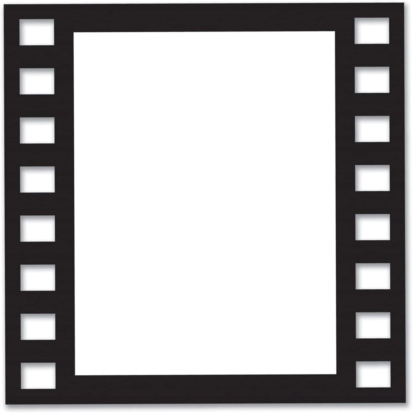 Beistle Black 5 Piece Filmstrip Photo Fun Frames, 12"