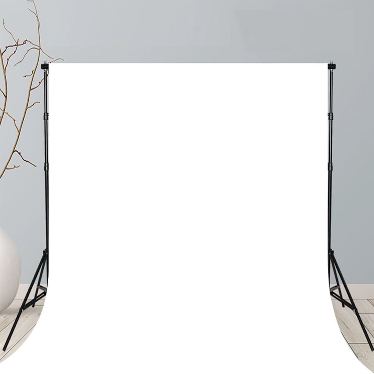 Black Backdrop for Photography Durable Fabric Background Photo Backdrop Video Photography Studio (5x7ft, Black)