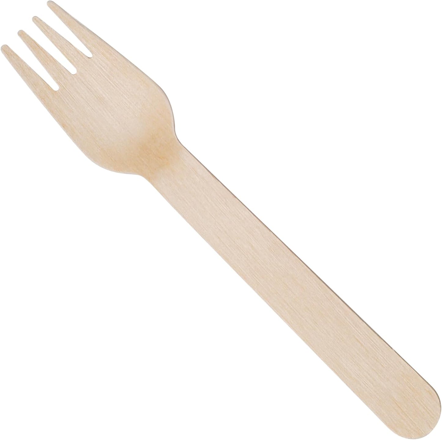 PURPLECLAY Wooden Disposable Utensils Set, 360 PCS Compostable Silverware (120 Forks, 120 Spoons, 120 Knives) Eco Friendly, Plastic-Free Cutlery for Parties & Catering, Alternative to Bamboo Utensils
