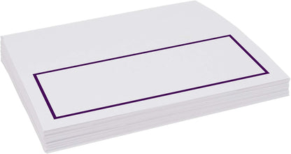 Single Line Border Printable Place Cards, Gold (Choose Color), Set of 60 (10 Sheets), Laser & Inkjet Printers - Wedding, Party, Dinner, and Special Events - Made in the USA