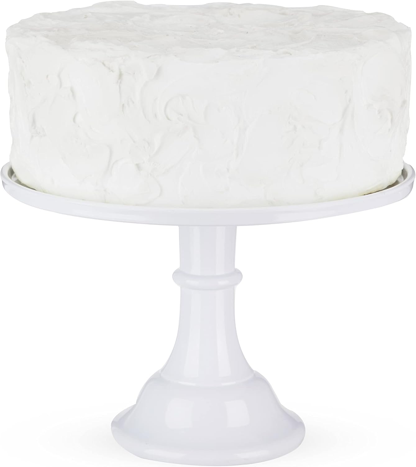 Twine Melamine Cake Stand, Cupcake Display Home Decor Food and Dessert Serving Accessory, 11.5 x 8 Inches, White, Set of 1