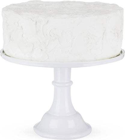 Twine Melamine Cake Stand, Cupcake Display Home Decor Food and Dessert Serving Accessory, 11.5 x 8 Inches, White, Set of 1
