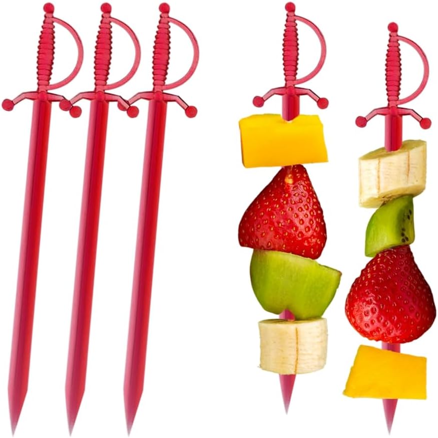 1000 Pcs Cocktail Picks Prism 7.62cm (3") - Sleek, Stylish Garnish for Cocktails, Perfect Plastic Toothpicks for Appetizers & Drinks, Versatile Fancy Skewers Food Pick for Charcuterie Parties