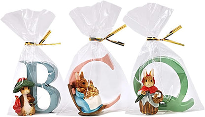 Wowfit 100 CT 6x10 Inch Clear Flat Cellophane Treat Bags with 6” Gold Twist Ties, Cello Packaging for Gift Wrapping, Decorations, and Food Storage