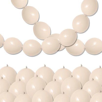 Gold Quick Link Balloons, 60PCS Linking for Balloon Wall Arch Chains, 6inch Linkable for Wedding Birthday Baby Shower Engagement Graduation Party Decorations
