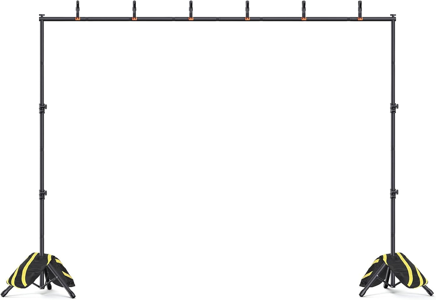 Forlogic Backdrop Stand 10x7.5ft(WxH), Heavy Duty Adjustable Photo Back Drop Stand kit, Suitable for Party, Photography, Weddings