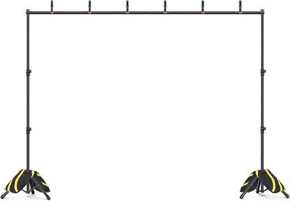 Forlogic Backdrop Stand 10x7.5ft(WxH), Heavy Duty Adjustable Photo Back Drop Stand kit, Suitable for Party, Photography, Weddings
