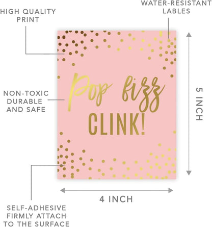 Andaz Press Blush Pink and Metallic Gold Confetti Polka Dots Bachelorette Party Bridal Shower Collection, Scavenger Hunt Game Cards, 20-Pack